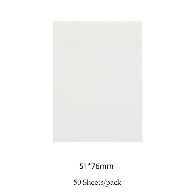 50 Sheets Creative Transparent PET Waterproof Sticky Notes Notepads - School Stationery & Office Supplies Beauty World Shop