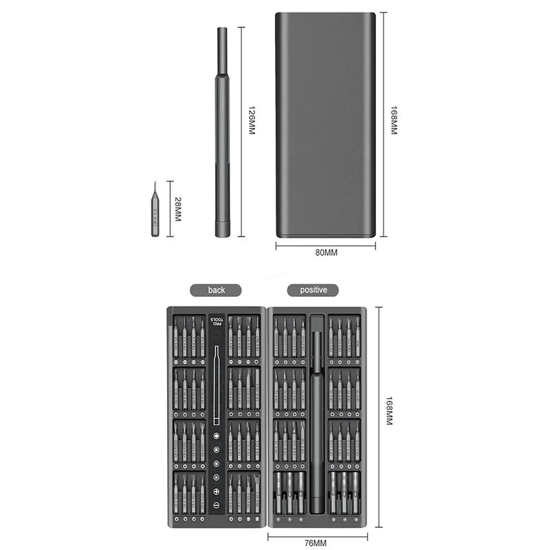 63 in 1 Precision Screwdriver Set Phillips Torx Magnetic Screw Driver Bit Professional Repair Tool Kit for IPhone Watch Camera Beauty World Shop