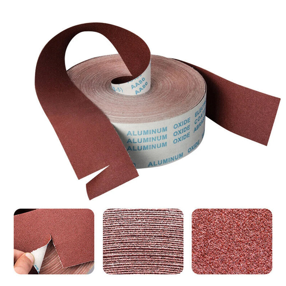 Sandpaper Roll Emery Cloth Sanding Abrasive Sheets 80 120 180 240 600 800Grit Sand Paper Sanding Abrasive Sheets Beauty World Shop