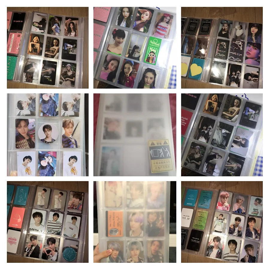 540 Capacity Cards Holder Albums 6.5*9cm Star Celebrity Collect Book Board Game Postcard Holder Photocard Photo Album DIY Binder Beauty World Shop
