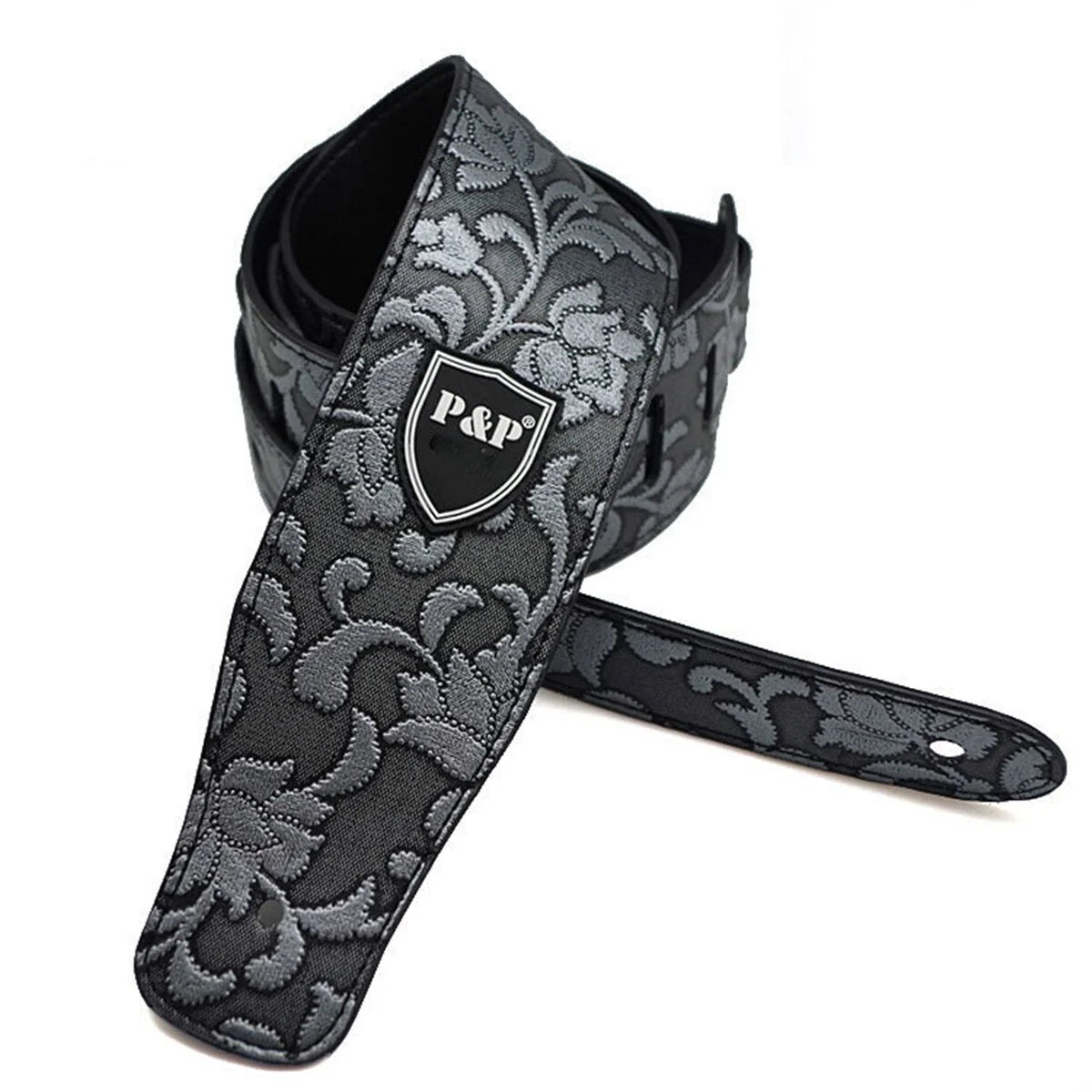 Guitar Strap Vintage 2.5 Inch Adjustable Soft Embroidered Belt Classical Bass Music Hobby Guitar Accessories Beauty World Shop