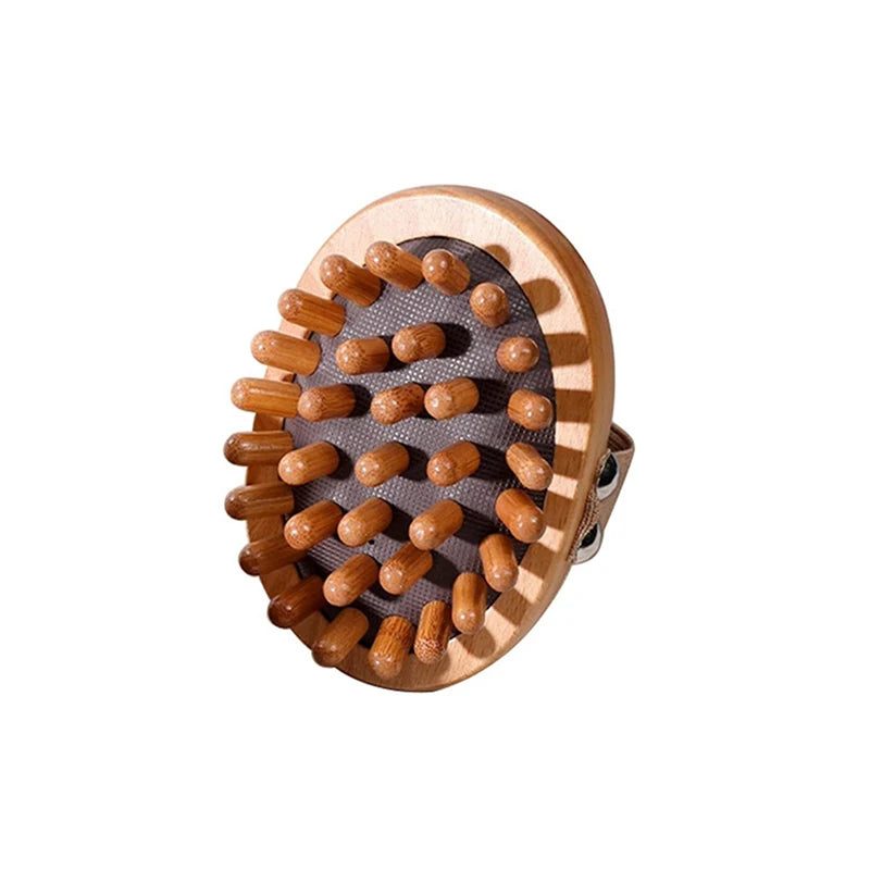 Body Anti Cellulite Brush Soothing Wooden Essential Oil Spa Air Cushion Massage Hair Comb Scalp Massage Brush Body Massager Beauty World Shop