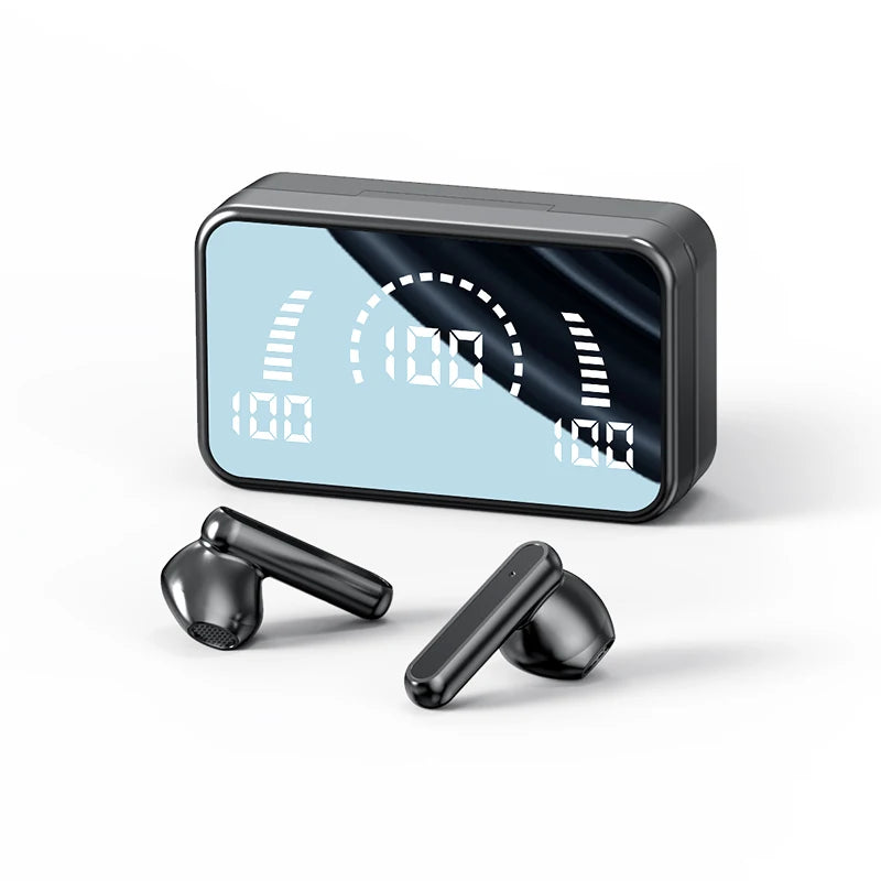 #S2 TWS Wireless Bluetooth Headset with Charge Box Noise Cancelling LED Earbuds with Mic Wireless Headphones Bluetooth Earphones Beauty World Shop