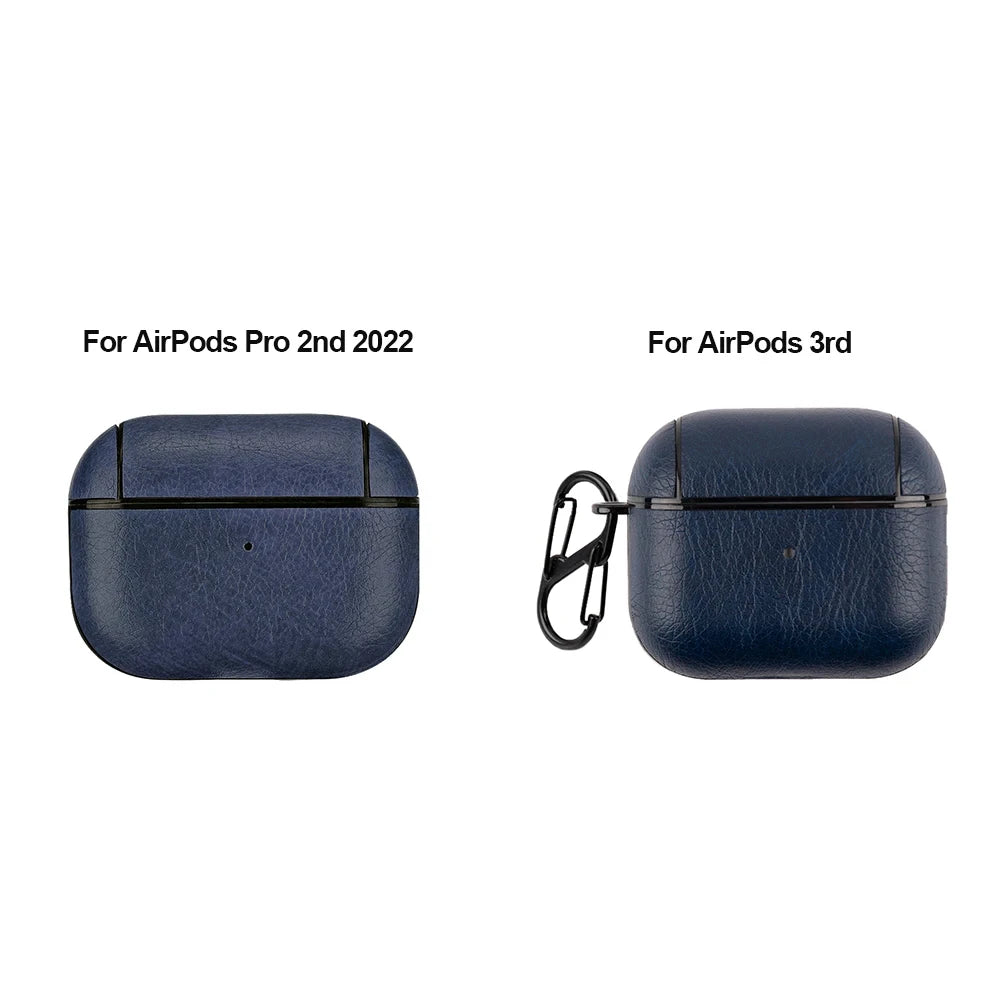 Leather PU Earphone Cover For AirPods Pro 3 2025 Case For AirPods Pro 2 2nd Pro2 Cases For AirPods 4 3 2 1 Funda Headphone Coque
