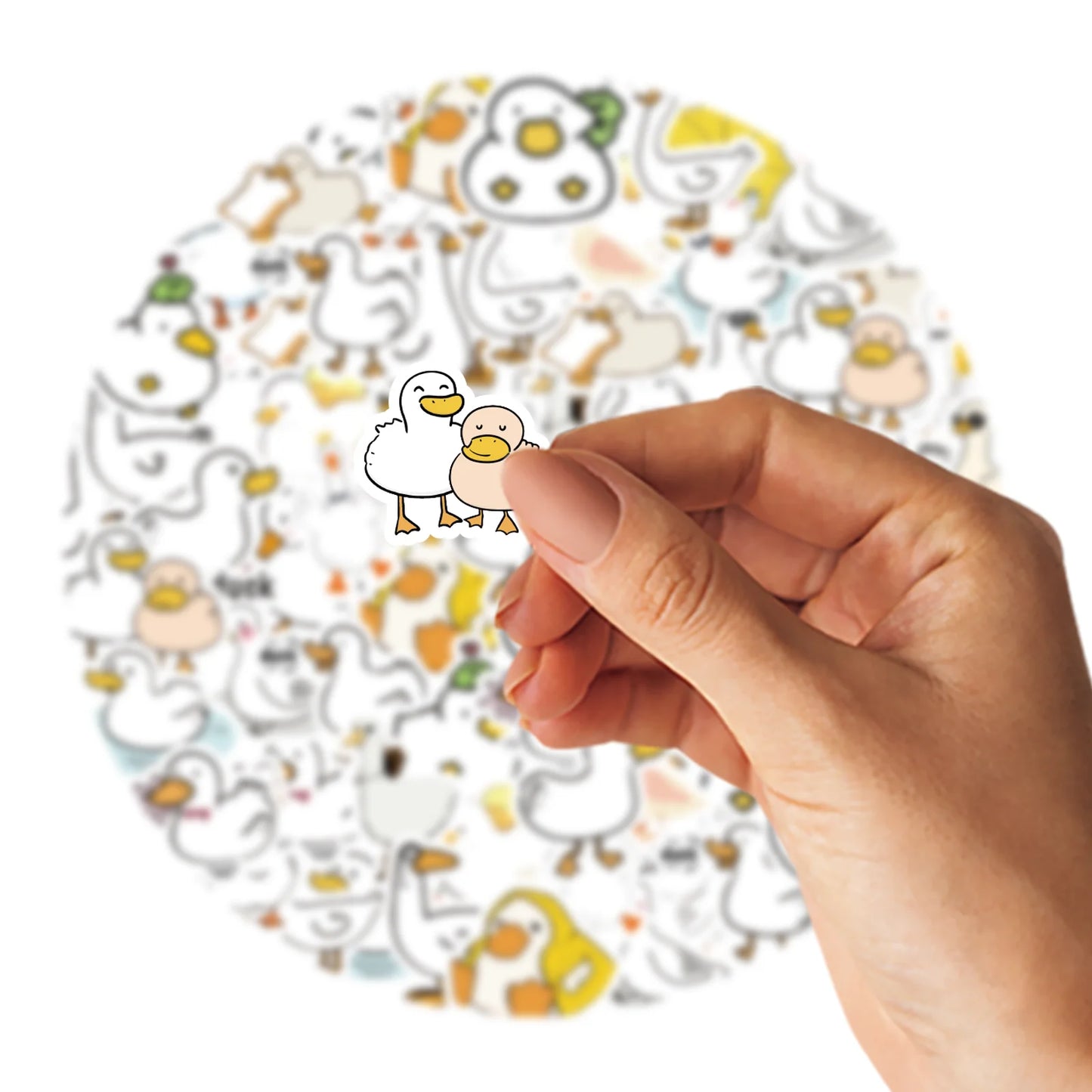 Etori Life46pcs/pack Good Life Duck Album decorative stickers Self-adhesive stickers for DIY student stationery notebook diary Beauty World Shop