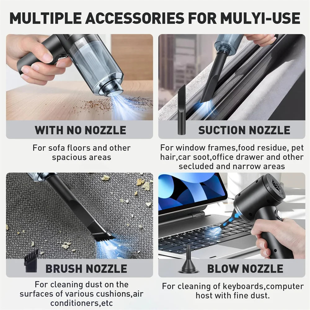 Portable Small Vacuum Cleaner For Multi Purpose Vehicles Small Household Pump Handheld Car Vacuum Cleaner Beauty World Shop