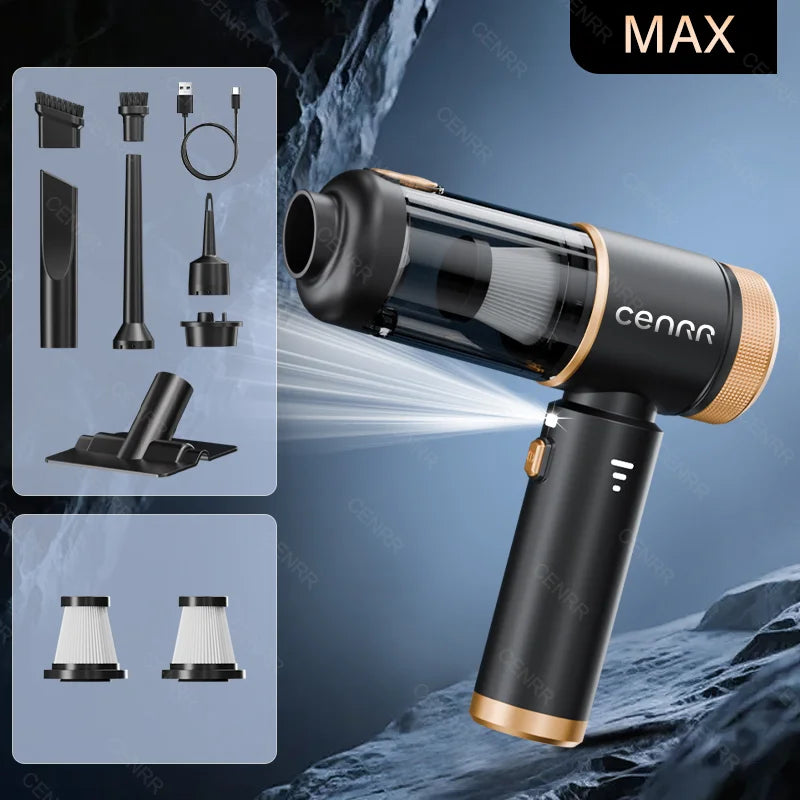 CENRR 2026 Car Vacuum Cleaner Mini 998000PA Cordless Powerful for Home Handheld Blower Car Cleaner Portable Car Vacuum Cleaner Beauty World Shop