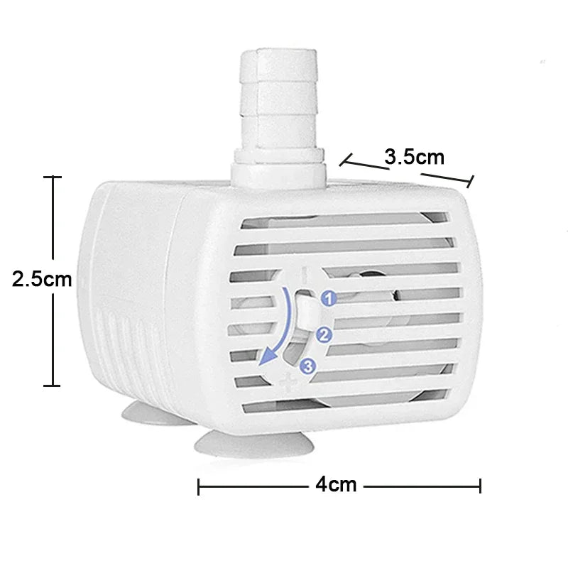 Water Pump Pet Cat Water Dispenser Anti Dry Burning Motor Cat Flower Water Dispenser Water Dispenser Fish Tank Submersible Pump Beauty World Shop