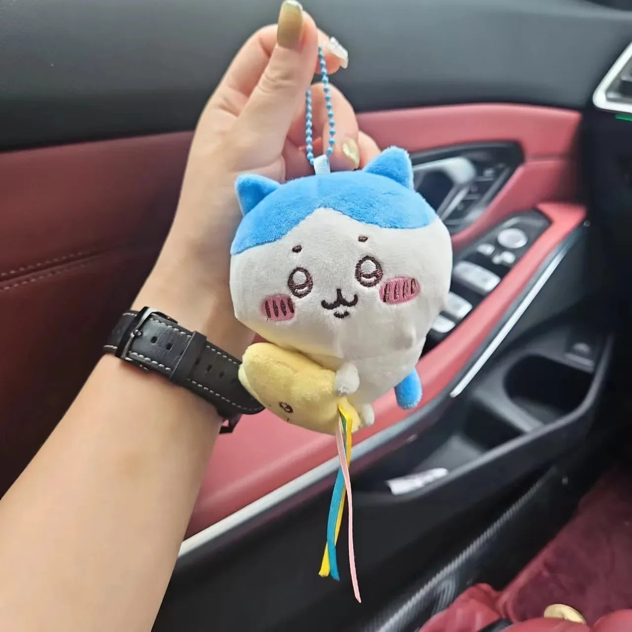 Chiikawa Plush Doll Pendant Star Hugging Series Hachiware USAGI Cute Cartoon Keychain Hanging Keychain Plush Doll Accessories Beauty World Shop