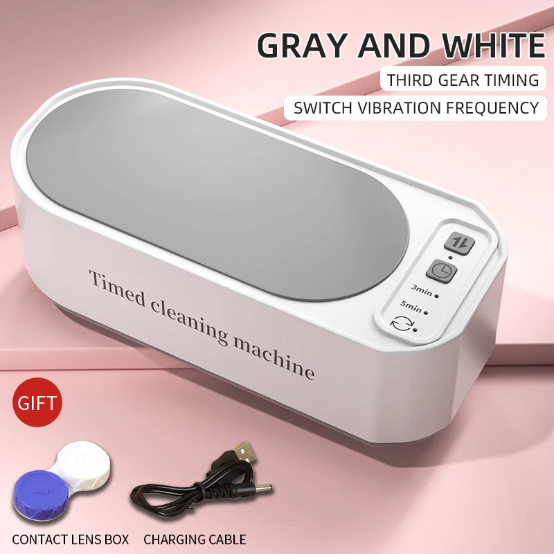 250mAh Ultrasonic Glasses Cleaning Machine Ultrasound Timed Jewelry Toothbrush High Frequency Ultrasonic Cleaner Bath 2026 Beauty World Shop