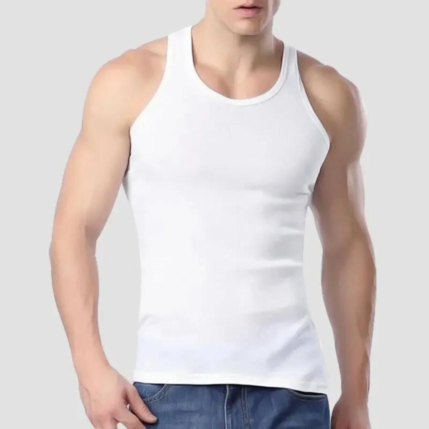 2025 New Men's summer lightweight cotton tight vest, casual family pajamas, outdoor tight top, breathable quick-drying vest Beauty Trend Shop