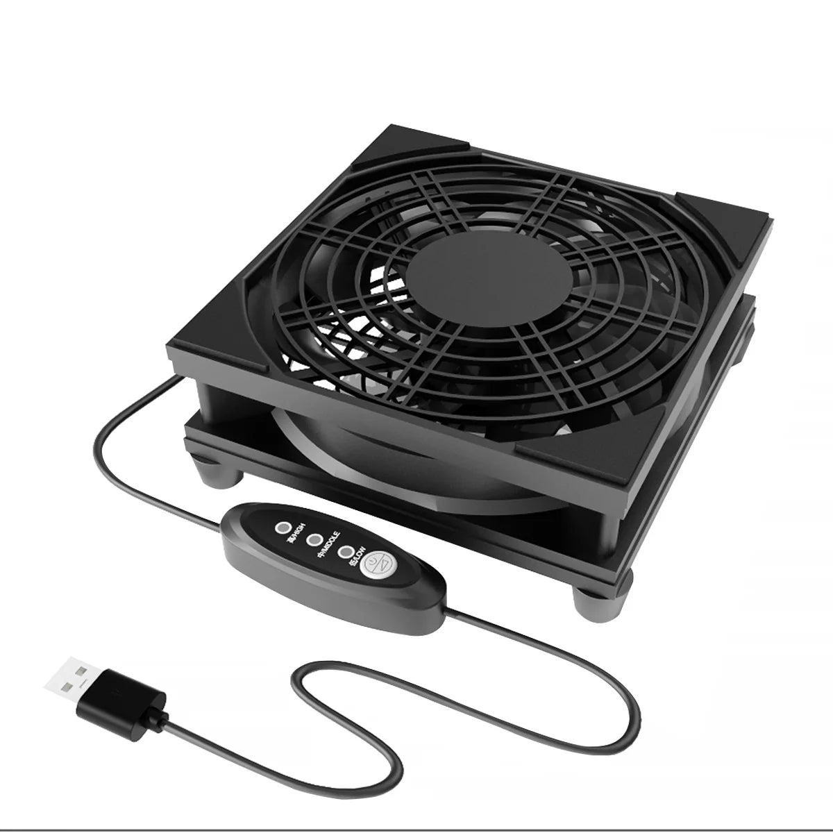 5V USB router cooling fan, with three-speed adjustable function. Style is suitable for cooling various devices. Beauty World Shop