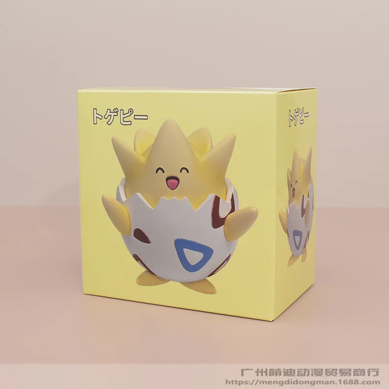 Kawaii Pokemon Happy Togepi Anime Figure Car Desktop Ornament Cute Model Doll Boys And Girls Toys Surprise Gift Collectible Beauty World Shop