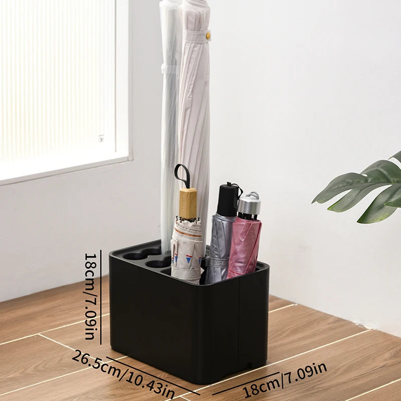Umbrella rack with drip tray, suitable for space saving storage in the corner of the entrance passage, can hold 10/15 umbrellas Beauty World Shop