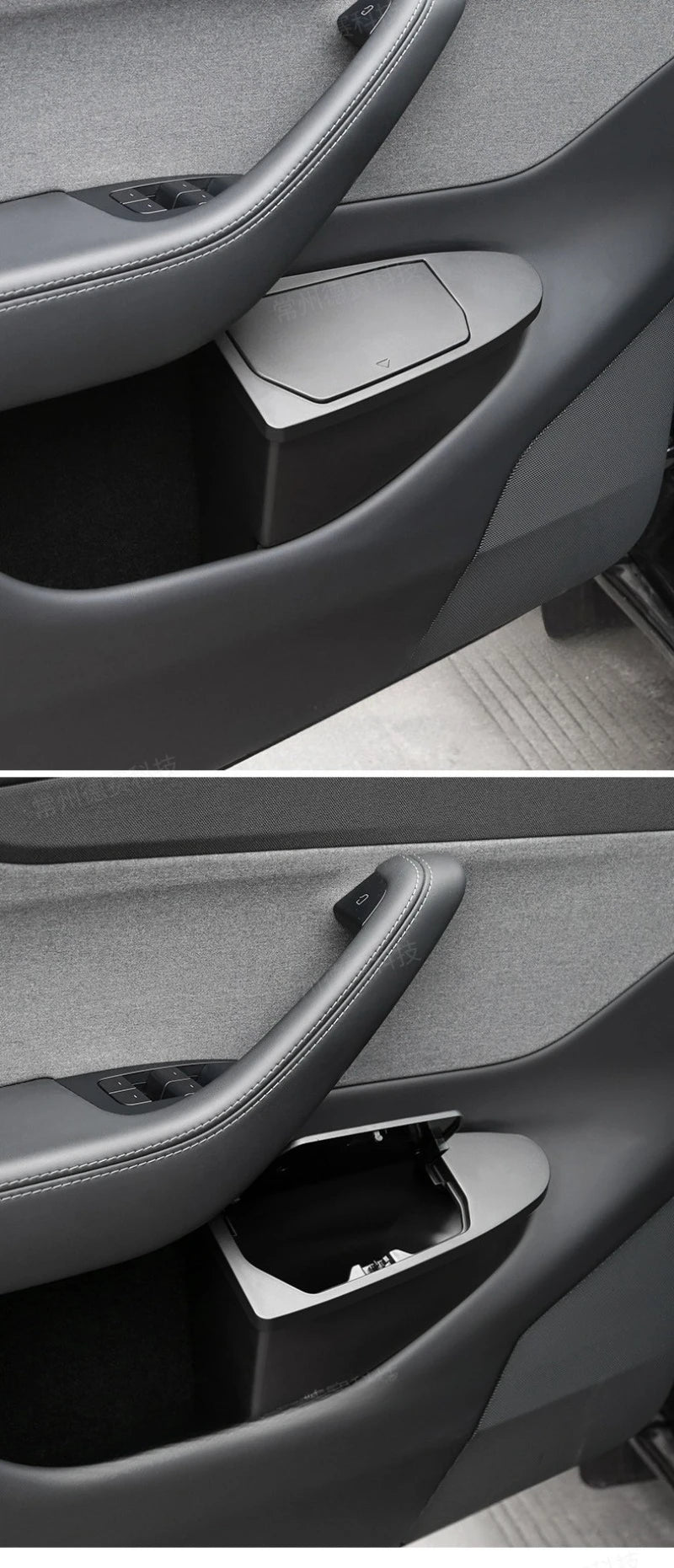 Front Door Storage Trash Can for Tesla Model Y Juniper 2025 Car Door Storage Box Multi Functional Storage Box Car Accessories Beauty World Shop