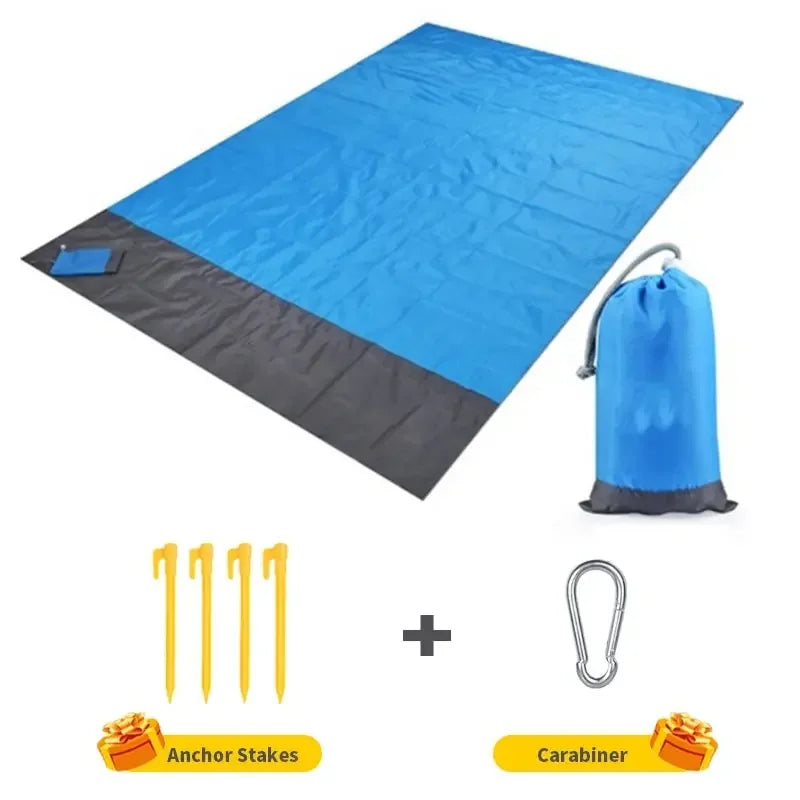 Beach Blanket Sandproof 200 X 210cm Waterproof Beach Mat Lightweight Picnic Blanket For Travel Hiking Sports Beauty World Shop