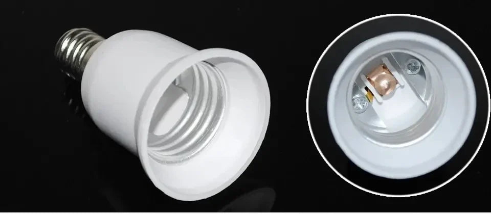 E14 to E27 Lamp Holder Converter Bulb Socket Lamp Base Adapter Plug Extender Sockets for Corn Light Bulbs Spotlight AC 110V-220V Beauty Trend Shop