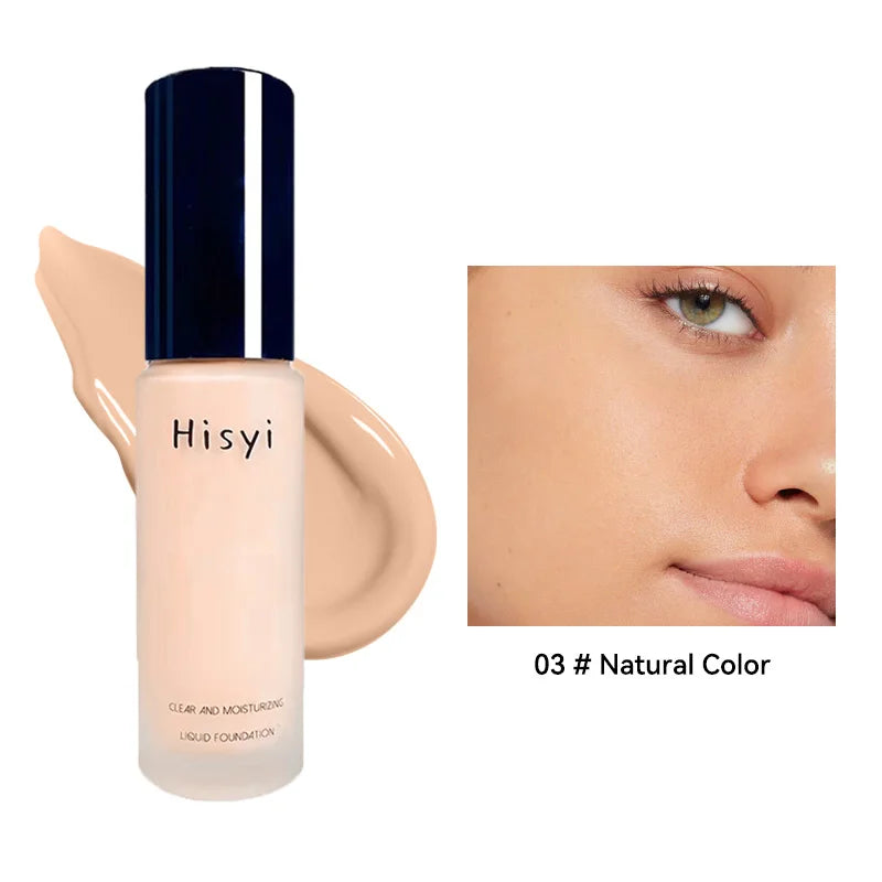 The liquid foundation is light, matte, naturally brightening, and does not come off makeup. The natural complexion is frosty, Beauty Trend Shop