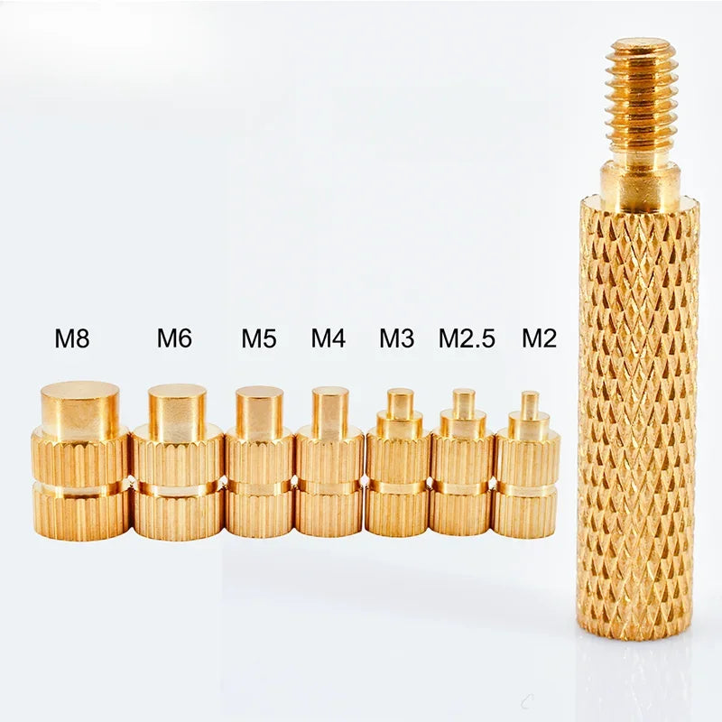 M2 M3 M4 M5 M6 Threaded Heat Set Insert Tool for 3D Printing Components Loptop Plastic Part Soldering Iron Tip Brass Knurled Nut Beauty World Shop