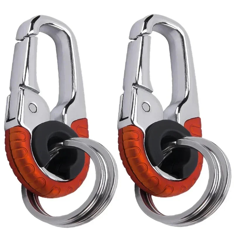 Keychain Buckle for Men Stainless Steel Key Ring Key Chain Hook Outdoor Carabiner Climbing Keyfob Accessories Beauty World Shop