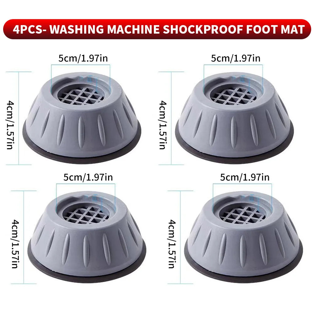 8PCS/4PCS/1PC - washing machine shock pad, washing machine silicone foot pad, suitable for daily washing machine shock and noise Beauty World Shop