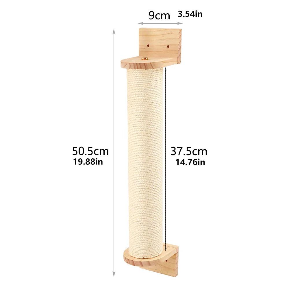 Cat Wall Climbing Shelf Steps Ladder Scratching Post Scratcher Bed Hiding House for Cats Tree Tower Pet Furniture Accessories Beauty World Shop