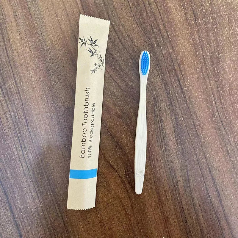 Bamboo Toothbrushes 8/12Pcs Eco Friendly Resuable Toothbrush Adult Wooden Soft Tooth Brush Cconvenient Beauty World Shop