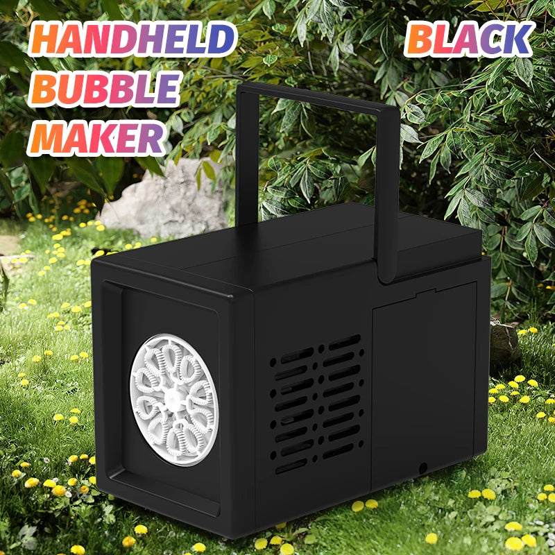 10 hole fully automatic bubble blowing handheld electric bubble machine toy outdoor birthday without battery and bubble water Beauty World Shop