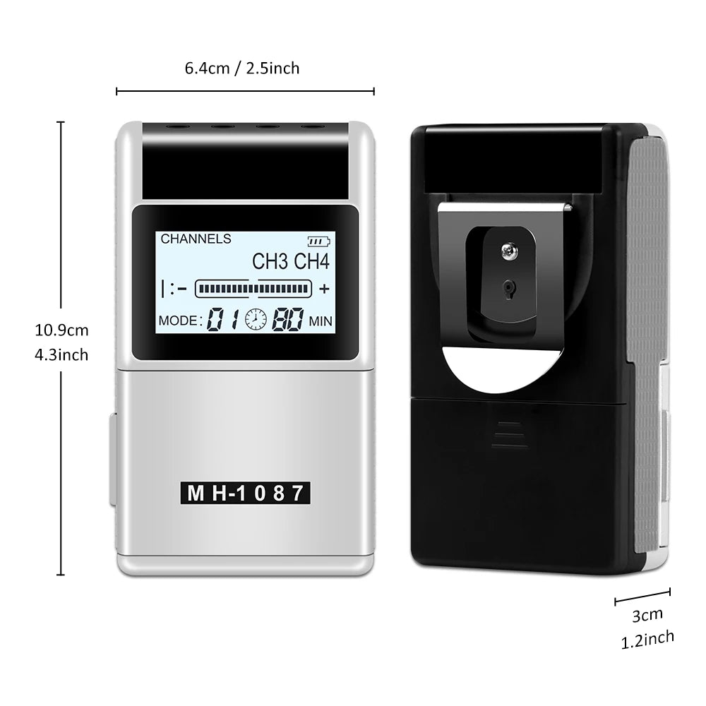 4 Channel TENS PMS Unit 15Mode Muscle Stimulator for Pain Relief Rechargeable TENS Machine Electronic Acupuncture Pulse Massager Beauty World Shop