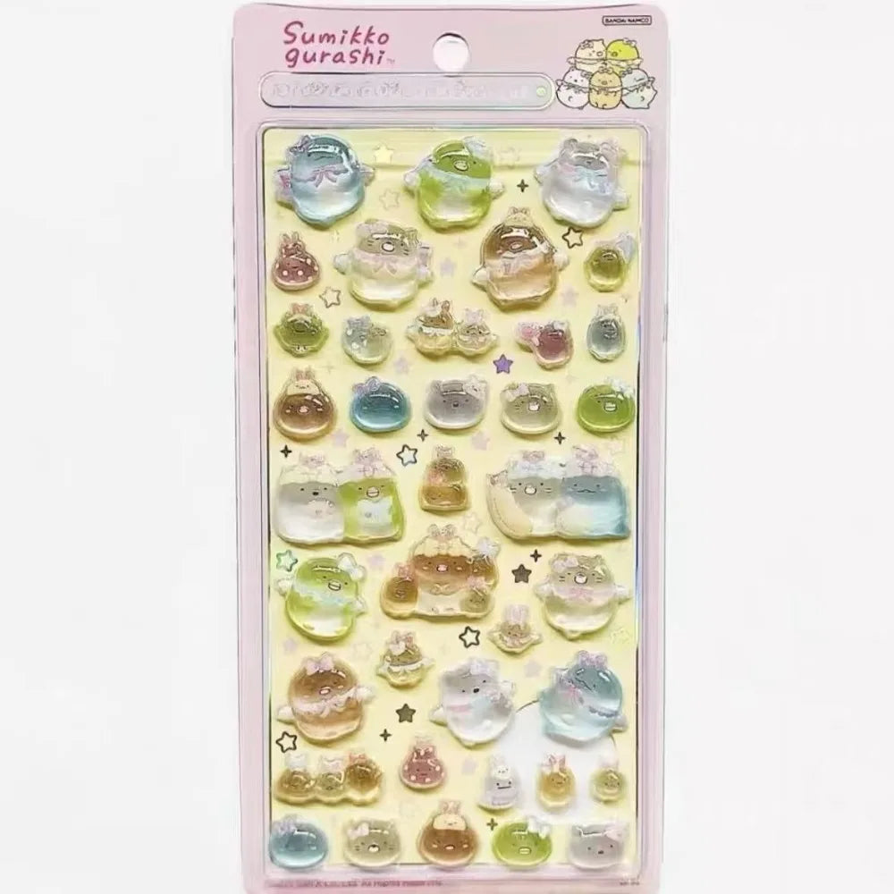 sumikkogurashi すみっコぐらし Stickers Cartoon Creative Peripheral Phone Case Transparent Sticker Friend Birthday Gift Beauty World Shop