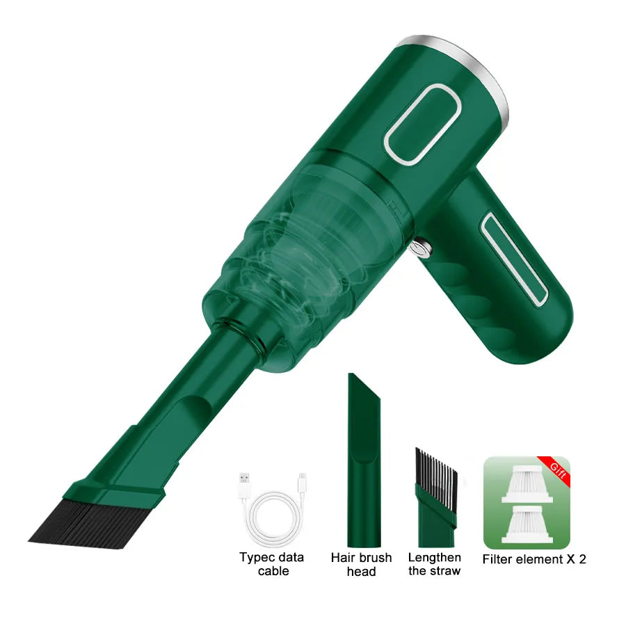 ABS Car Vacuum Cleaner Portable Powerful Wireless Vacuum Cleaner Home Carpet Cleaner Home Appliance Mini Cleaning Machine Beauty World Shop