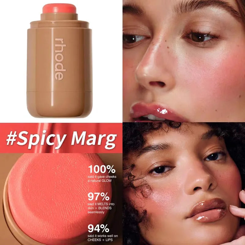 Brand skin Balm Jelly Bean Lip Gloss Spicy Marg Juice Box Pocket Blush Stick Non-fading Waterproof Blusher Moisturizing Lipstick Beauty World Shop