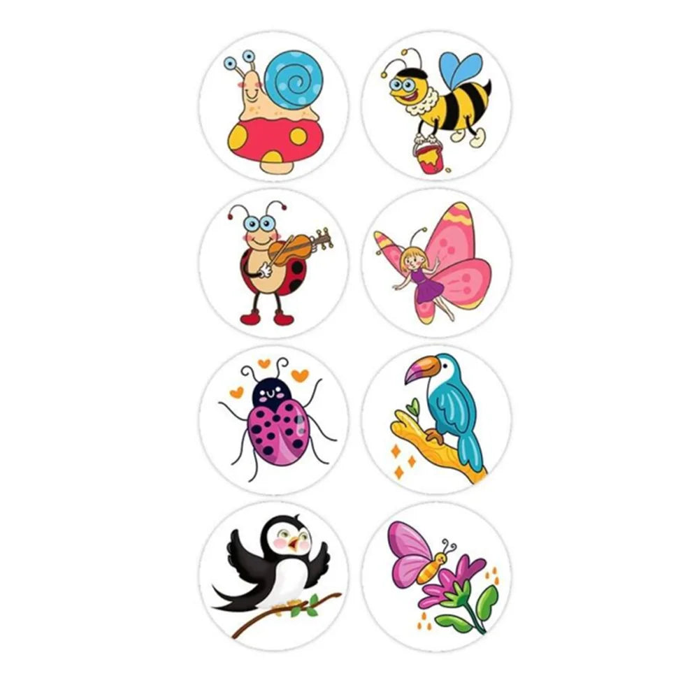 100-500pcs Cartoon Animal Stickers Teacher Reward Stickers for Kids, Party Decoration Sticker for School Classroom Home Beauty World Shop