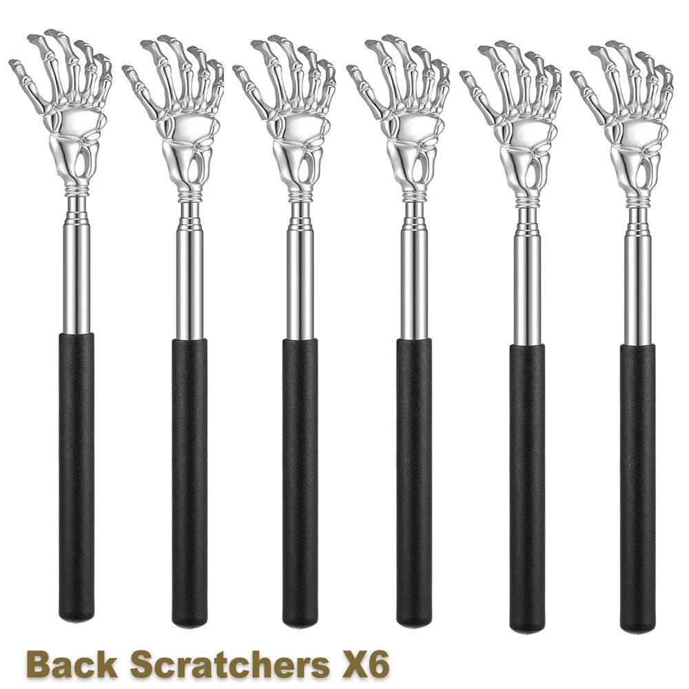 Portable Extendable Back Scratcher Stainless Steel Telescoping Back Scratcher for Both Human and Pets Extendable Back Massager Beauty World Shop