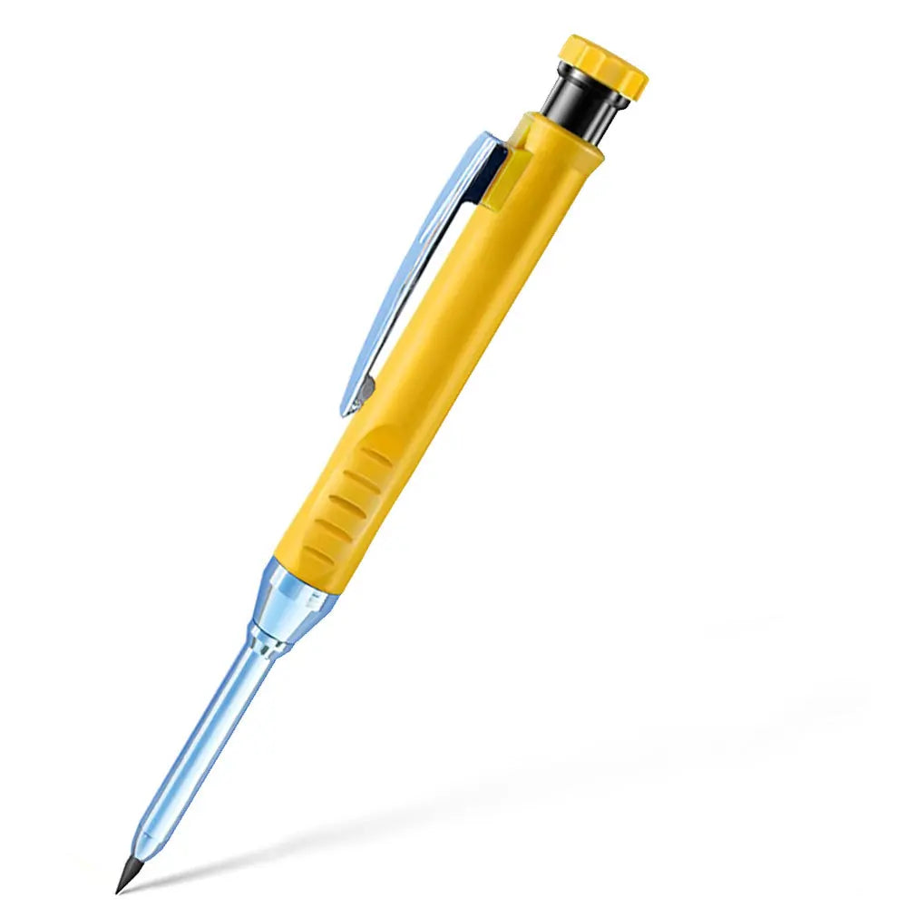 2.8mm Solid Carpenter Mechanical Pencil with Sharpener for Woodworking Construction Long Head Carpenter Pencil Stationery Supply Beauty World Shop