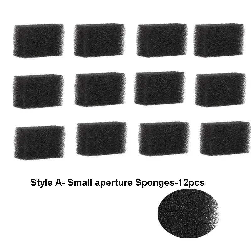 12 Pack Cat Water Fountain Sponge Filters, Replacement Foam Filters for 67oz/2L Pet Fountain 65oz/1.85L Dog Drinking Fountain