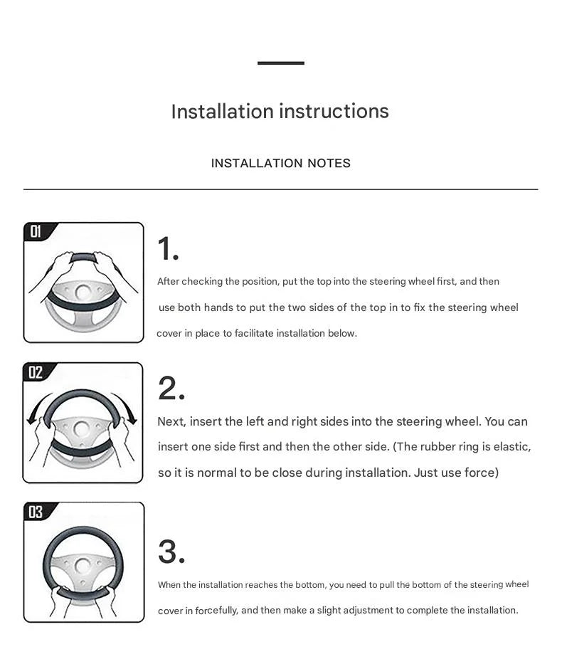 Summer fashion non-slip four-season universal soft silicone car steering wheel cover for men and women Beauty World Shop