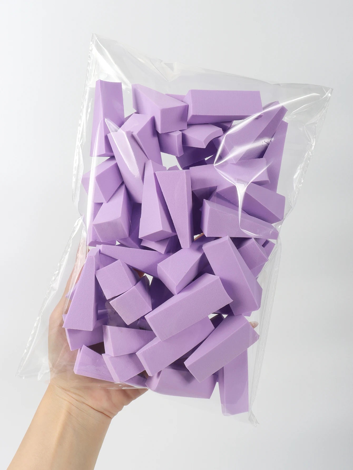 50 Pieces of Random Color Facial Curve Mixed Makeup Sponge, Latex-Free, Small Wedge-Shaped Smooth Application Beauty Sponge Applicator Beauty World Shop