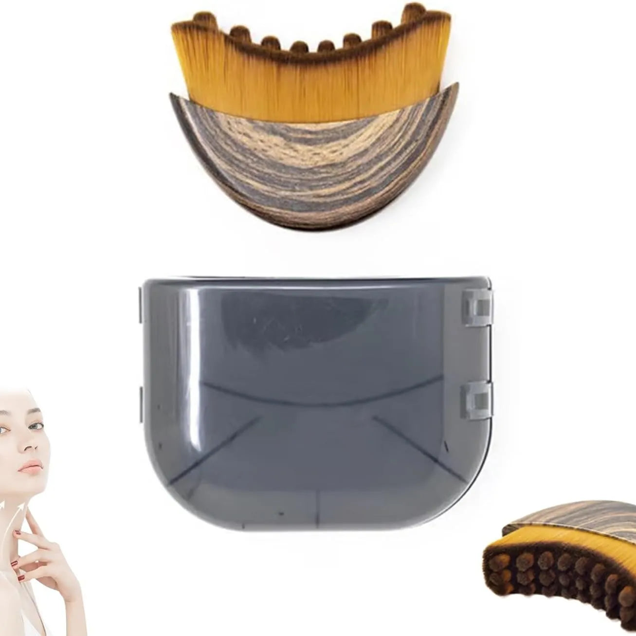 New Lymphatic Contour Face Brush with Gua Sha - Eye & Neck Care Tool for Facial Sculpting Beauty World Shop