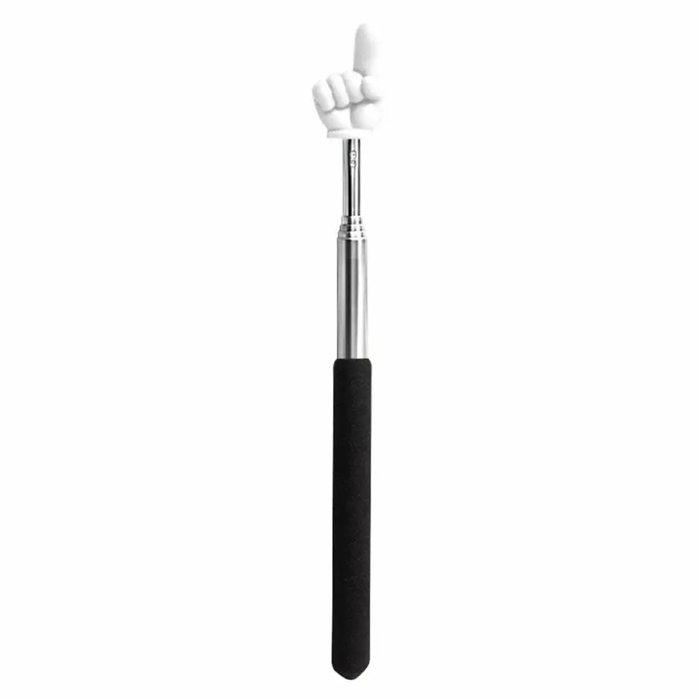 Steel Teaching Pointer Telescopic Rod Finger Design Teaching Stick Finger Reading Sticks Tools School Office Supplies Beauty World Shop