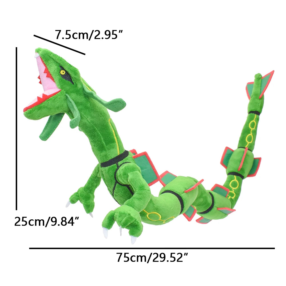Rayquaza Dragon Green Cotton Soft Stuffed Anime Collectible Plush Toys Gift for Kid 30 Inch Beauty World Shop