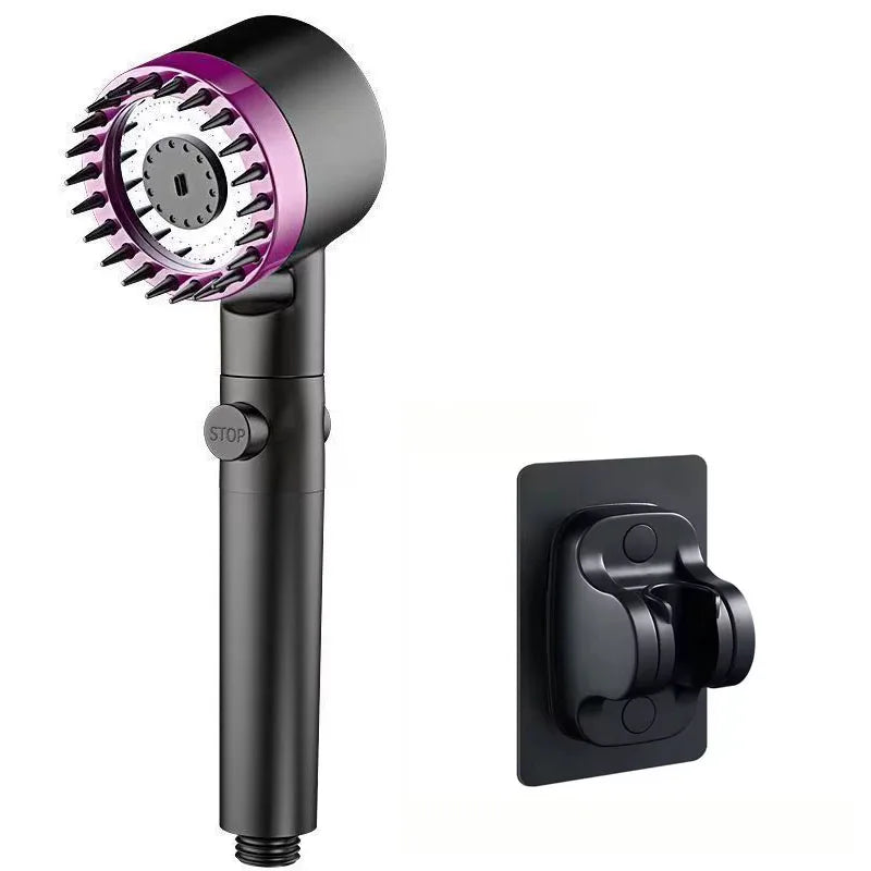 Shower head Shower Filter with Four Modes Bathroom Accessories Head Massage Shower Accessories Shower Knobs Home Furnishings Beauty World Shop