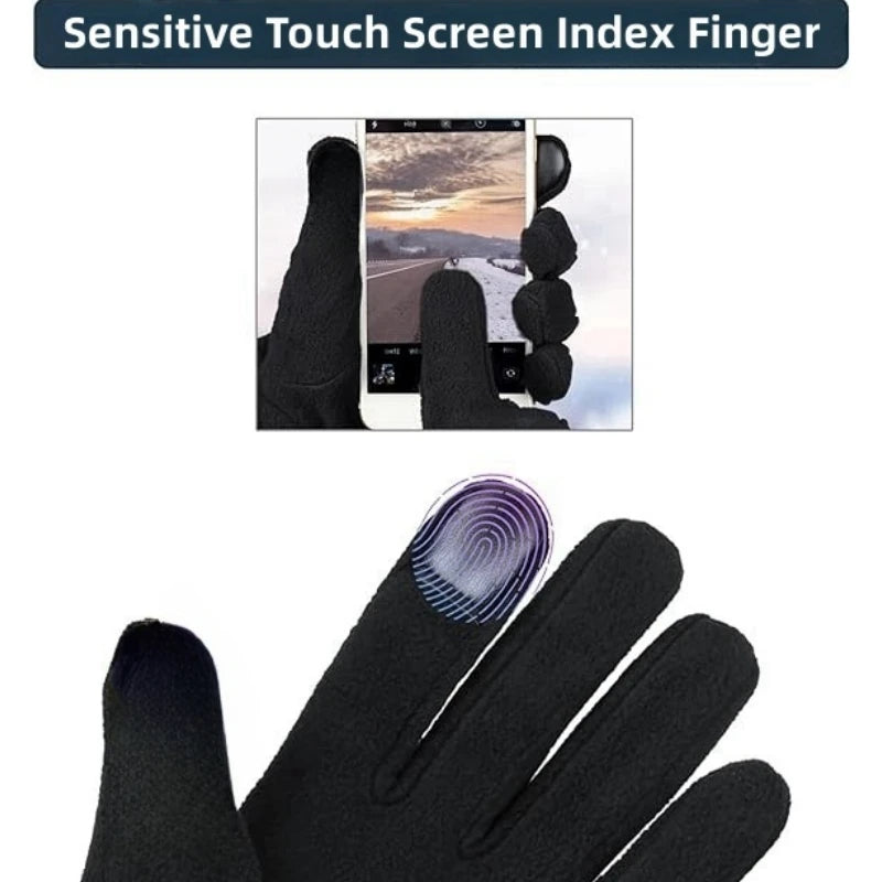 Warm Winter Gloves Polar Fleece Cold Weather Gloves Touch Screen Women and Men Thermal Gloves for Running Hiking Beauty World Shop