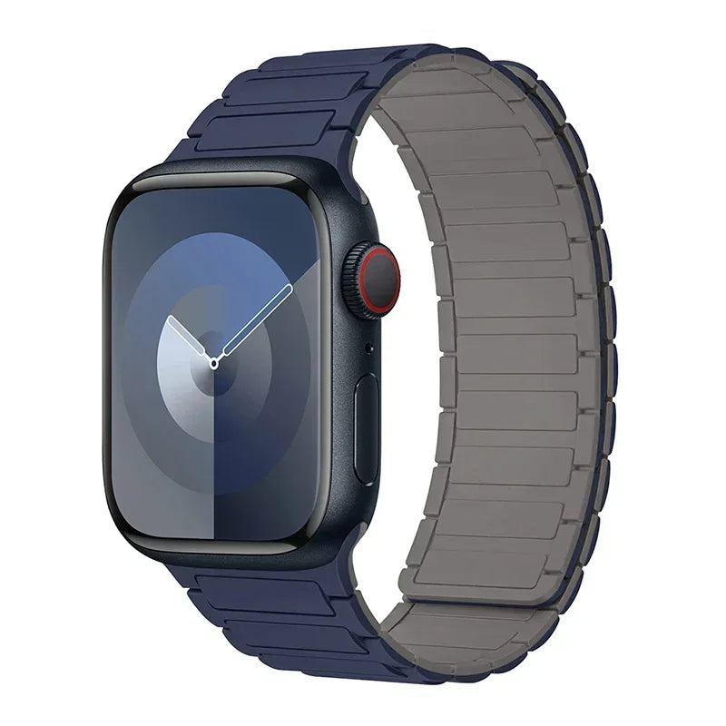 Magnetic Loop for Apple Watch Bands 44mm 40mm 49mm 45mm 41mm 38mm Silicone Bracelet iWatch Series 9 8 7 6 5 4 3 Se ultra 2 strap Beauty World Shop