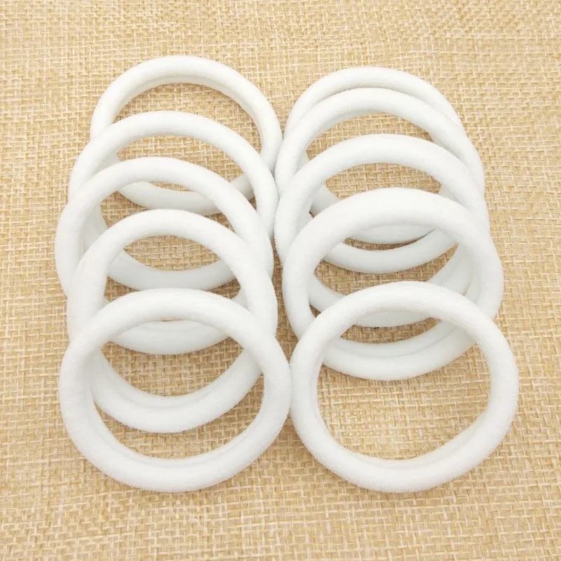 50/100/200pcs Women Girl Mixed Colors Hair Bands Basic Hair Ties Elastic Headband Simple Hair Accessories Ponytail Holder Beauty Fashion