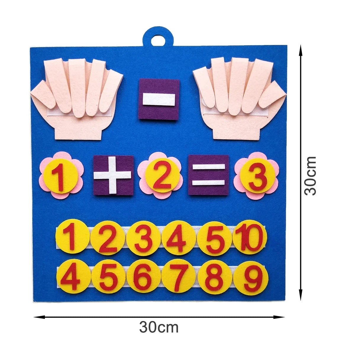 Children's Finger Number Math Toys, Montessori Concept Education Felt DIY Creative Early Childhood Education AIDS Beauty Fashion