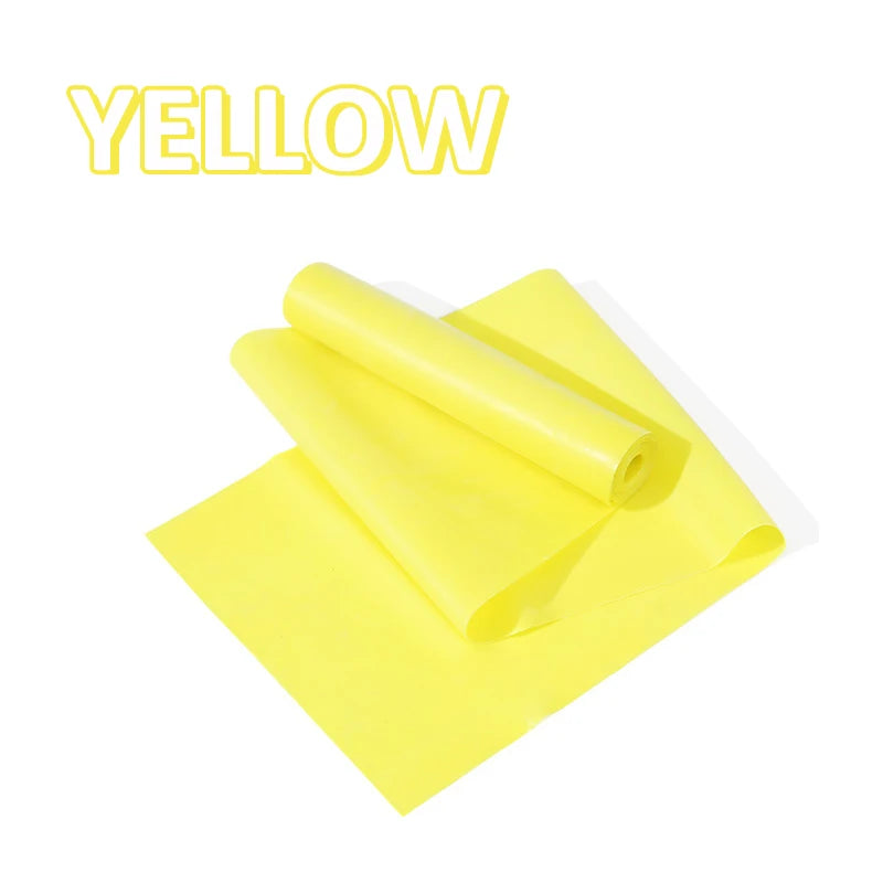 Yoga Pilates Elastic Resistance Band Fitness Training Band 150cm Fitness Elastic Rubber Gym Natural Rubber Beauty World Shop