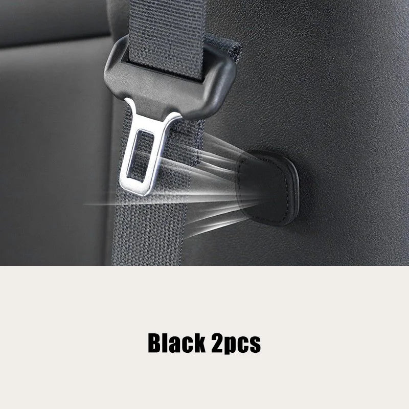 2Pcs Magnetic Car Seat Belt Holder Fixing Clip Pu Leather Seatbelt Limiter Stopper For Safety Belt Clip Prevent Falling Beauty World Shop