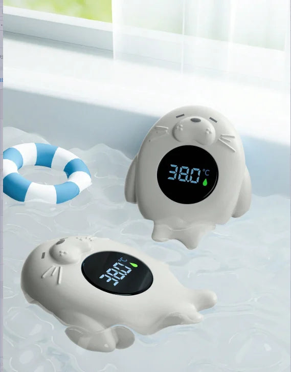 Baby bath thermometer Tub Temperature Monitor Hot Cold Water Resistant Temperature Warning Monitor Upgraded Sensor LED display Beauty World Shop