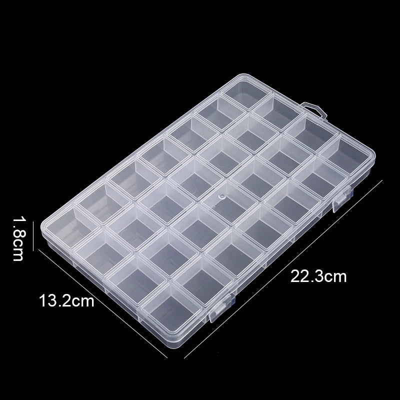 Transparent Storage Container Jewelry Box Clear Plastic Organizer Box Empty Earring Storage Organizer Display Case for Beads Beauty World Shop